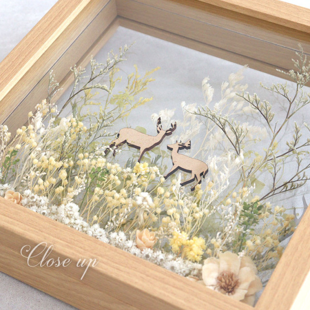 専用＊ドライフラワー ウェルカムフレーム(ハナカンザシ) ドライフラワー】デザイナーズ NO.122 フラワーフレーム3枚セット