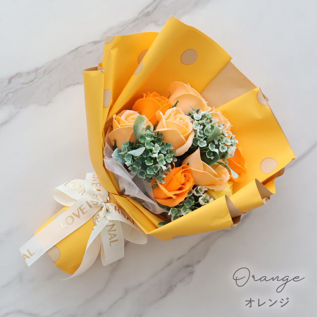 組み合わせ自由 ぬいぐるみソープフラワーブーケ（ぬいぐるみ別売り