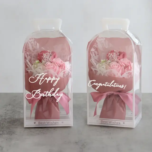 ソープフラワー　チェリーローズブーケ