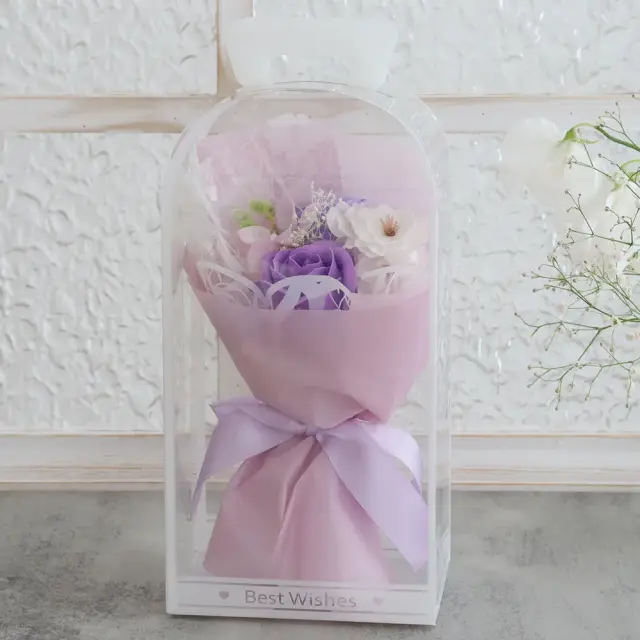 ソープフラワー　チェリーローズブーケ