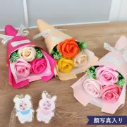 ソープフラワー フェアリーブーケ+着ぐるみキーホルダーセット