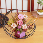 和風プリザーブドフラワー　三日月の舞