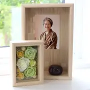プリザーブドフラワー 仏花 お供え花 ミニ仏壇 メモリアル フレーム