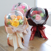 ソープフラワー　バルーンシャボンフラワーブーケ