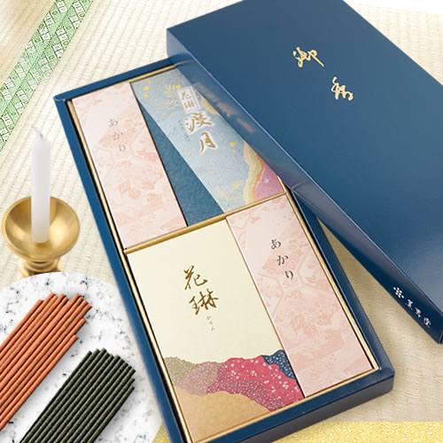 【オプション】花琳 渡月 二種香　線香　※単品購入不可※