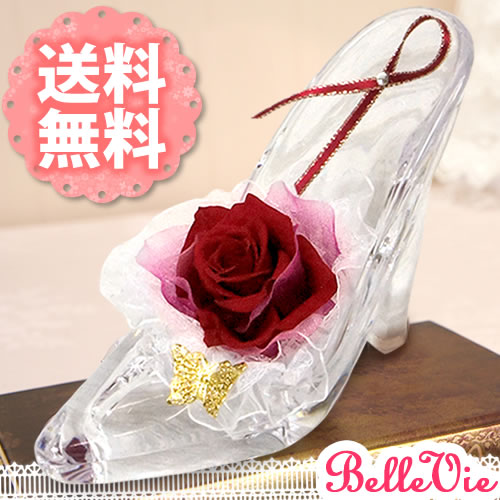 プリザーブドフラワー レッドローズ