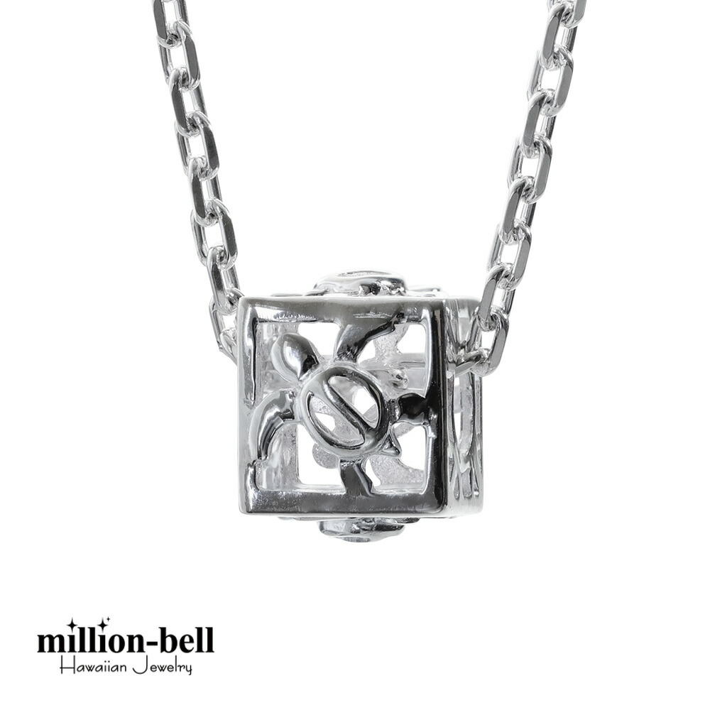 ハワイアンジュエリー ホヌ キューブ ネックレス CG-SP36101
