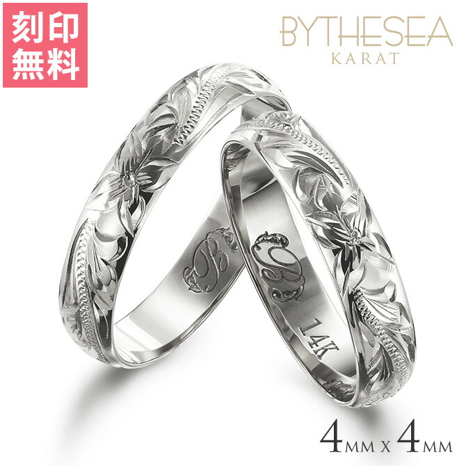 ハワイアンジュエリー Ｋ14ゴールド バレル ペアリング GMR1013P