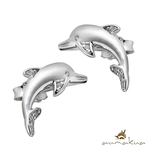 ハワイアンジュエリー ドルフィン ピアス 001-12-01
