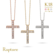 【Alexandra/アレクサンドラ】K18＆ダイヤ クロス L ネックレス CG-TI-294