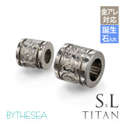 ハワイアンジュエリー 純チタン チューブ ペアペンダントトップのみ Sサイズ＆Lサイズ チェーン別売 TIP401SLP