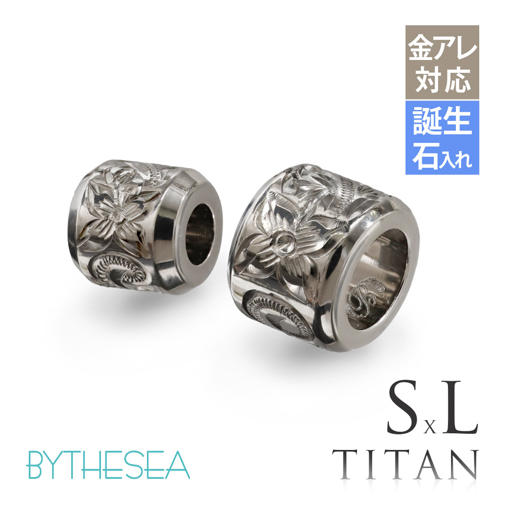 ハワイアンジュエリー 純チタン チューブ ペアペンダントトップのみ Sサイズ＆Lサイズ チェーン別売 TIP403SLP