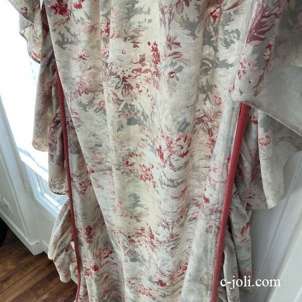 日本発送】B1677 フランスアンティークコットンベッドスプレッド