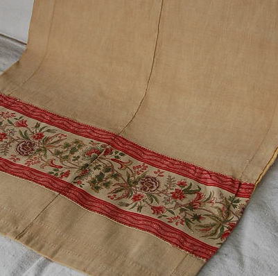 【日本発送】C-094　フランスアンティーク　リネンクロス