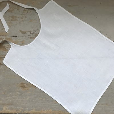 E-241 フランスアンティークリネンエプロン ベビー/チャイルド