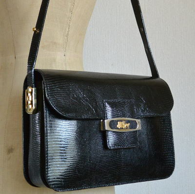 F-053 フランスヴィンテージレザーバッグ 牛革/レザーショルダーバッグ