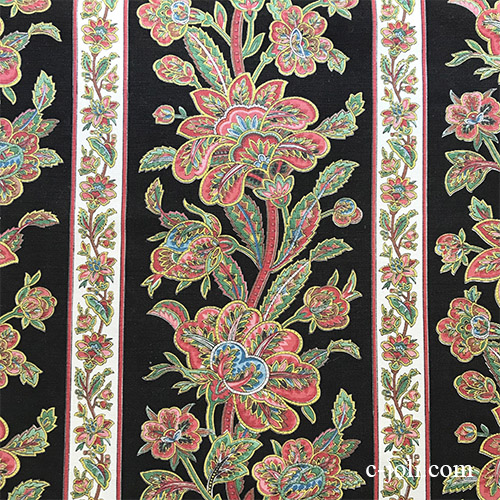 パリ発送 K 7 フランスアンティーク ヴィテージ生地 ヴィンテージファブリック 花柄コットンファブリック 幅126x長73cm