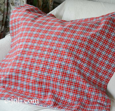 【日本発送】B-471　ドイツアンティークリネン　クッションカバー 74x71cm