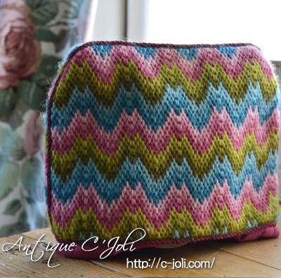 【日本発送】E-535　イギリスアンティークティーコージー　ウールニット