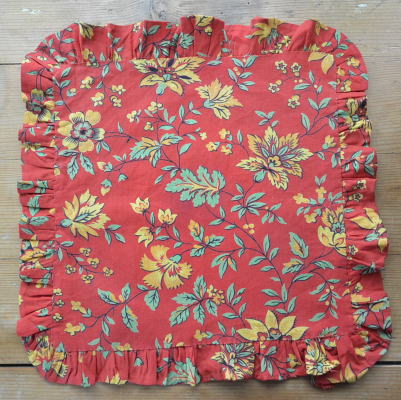 【日本発送】E-621　フランスアンティークリネンマット 35x35cm