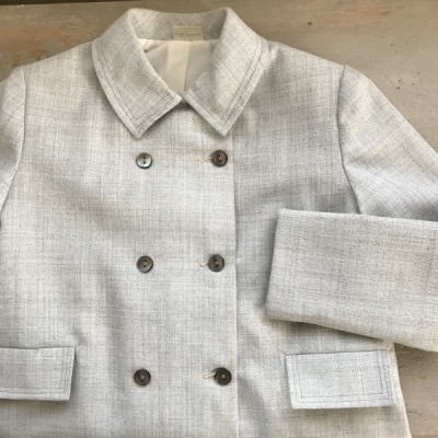 【日本発送】E-828 フランスヴィンテージベビーアウター/ベビージャケット/ベビー服 60cm