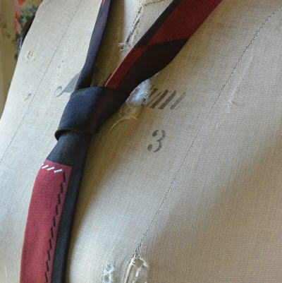 50s USAヴィンテージ 高級シルクネクタイ ブルー 50sヴィンテージ USA