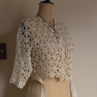 ヴィンテージレースボレロ vintage(ヴィンテージ) 40's~ lace stich short bolero レース
