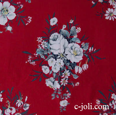 【日本発送】K-220　イギリスアンティークファブリック　英国サンダーソン社コットン生地121x91cm