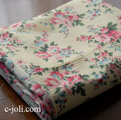 【日本発送】K-328　フランスアンティークコットンファブリック/カーテン　ローズ柄パッチワーク　91x195cm