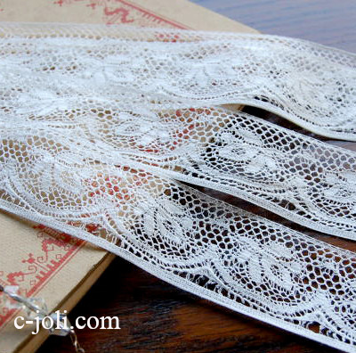 【日本発送】L-621　フランスアンティークレース　20世紀初頭リネンテープレース2m