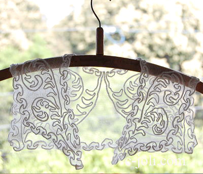 アンティーク♡アンティークレースの付け襟　フランスアンティーク 大人用) フランス アンティーク レース つけ襟 シャボ襟 レース