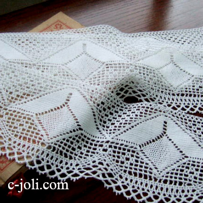 【日本発送】L-948　フランスアンティークレース　コットンテープレース 1m88