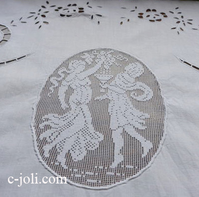 刺繍クロス・ビーズ類 アンティーク セジョリ