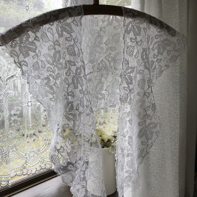 L2431 フランスアンティークレースつけ襟/レース衿　リネンフィレ風レース