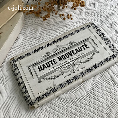 【パリ発送】L2595 フランスアンティークコットントリム/テープトリム　オリジナルラベル付きデッドストック品コットンテープ/バイアステープ