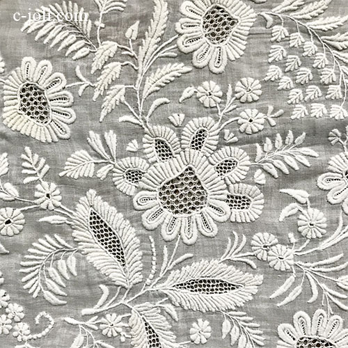 アンティーク刺繍/ホワイトワーク/ホワイトワーク刺繍 - フランス