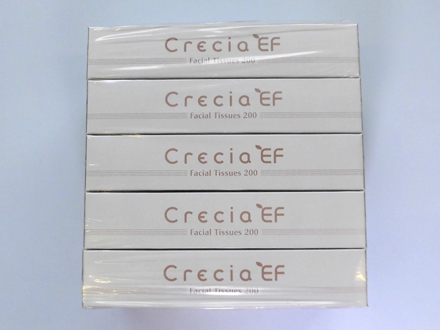 クレシア(Crecia) クレシアEFティッシューレギュラー200W(5BOX) 入数：12パック 単価：530円