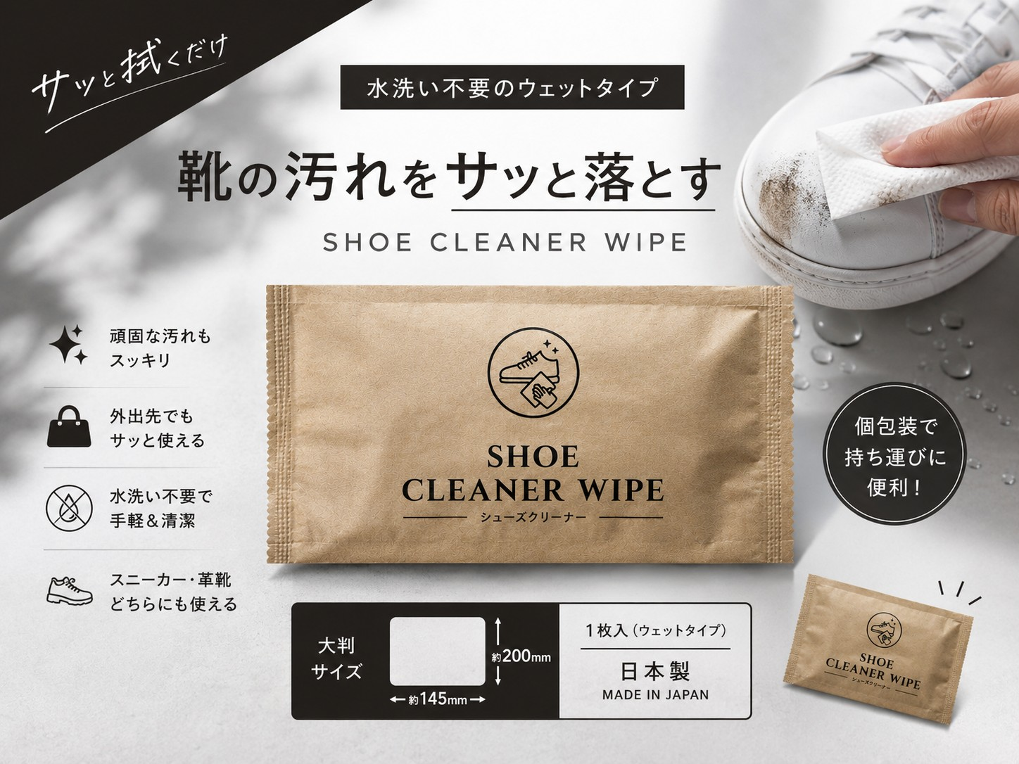 ウェットシューズクリーナー (SH-CL) 入数：2000個 単価：7円