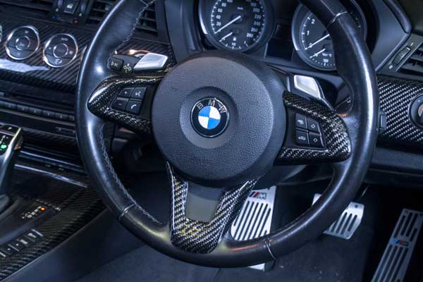BMW Z4(E89) リアルカーボン ステアリング カバー