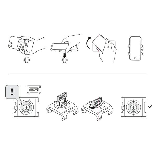 SP CONNECT エスピーコネクト SPC+ UNIVERSAL PHONE CLAMP エスピー
