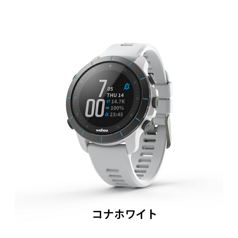 自転車 スポーツウォッチ ランニング スイミング ヨガ 時計 サイクルコンピューター WAHOO エレメント ライバル GPS マルチスポーツ ホワイト 白 トライアスロン シームレス WF140WT