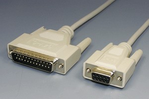 RS-232Cケーブル    25pinオス－9pinメス ストレート結線（25pin側M2.6ネジ）