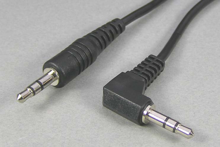 オーディオケーブル    3.5mmステレオミニプラグ－3.5mmステレオミニプラグ（片側L型タイプ）