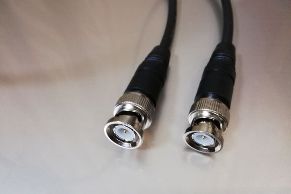 50オーム同軸ケーブル    BNCオス－BNCオス （MIL規格RG-58電線タイプ）