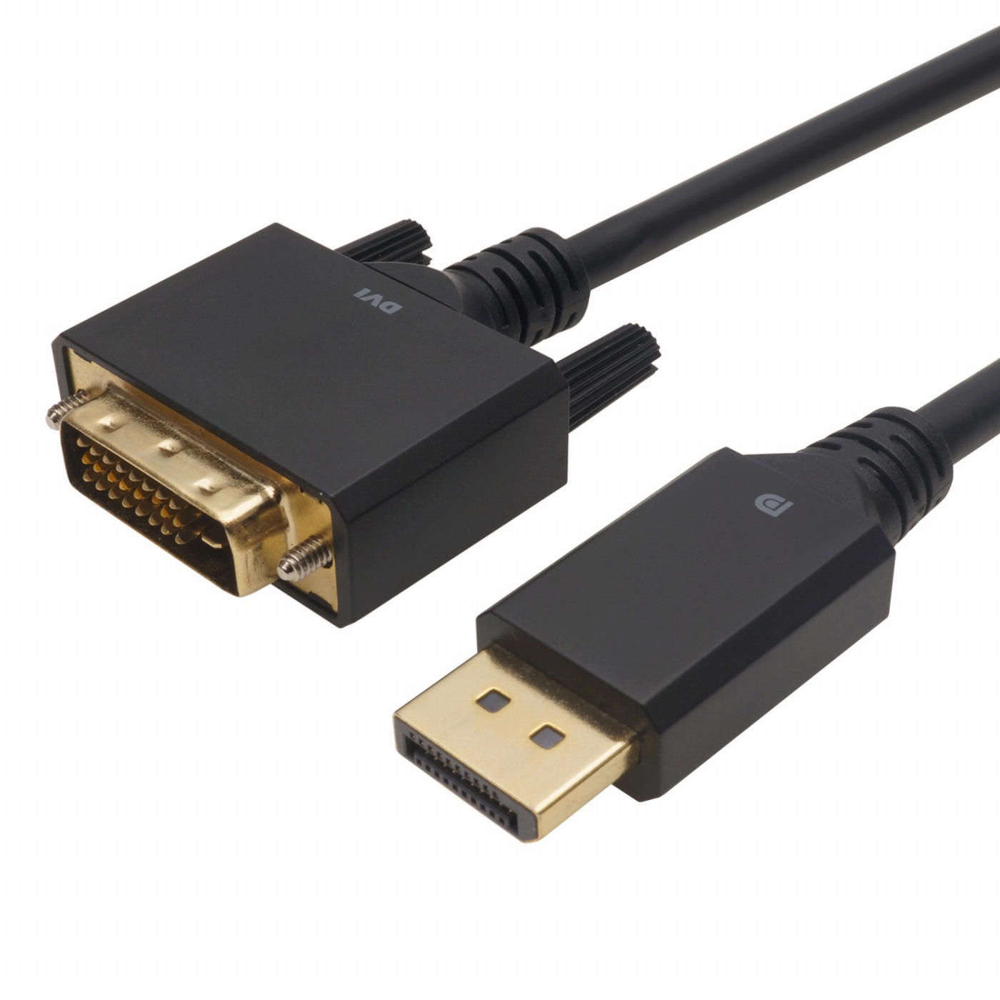DisplayPort→DVI　変換アダプタケーブル　2ｍ、3ｍタイプ