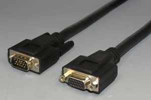 ディスプレイケーブル　   アナログRGB(VGA) ミニD-sub15pinオス－ミニD-sub15pinメス ＜延長用＞