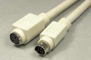 マウス延長用ケーブル（PS/2タイプ）   　ミニDIN6Pinオス－ミニDIN6Pinメス