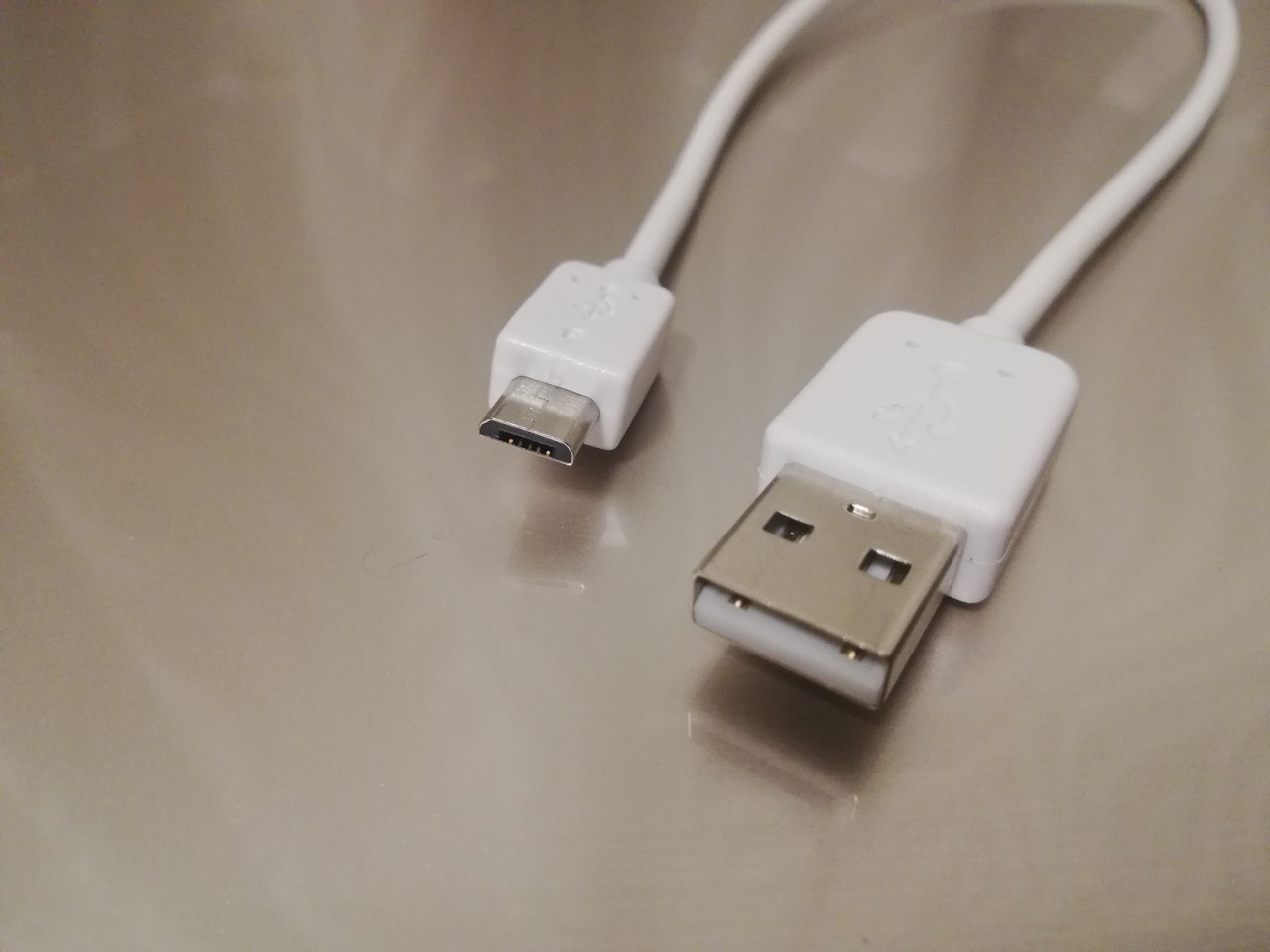 【cabledirect】USB2.0ケーブル    Aコネクタ オス－マイクロ　Bコネクタ オス　コンパクトタイプ　白色　【ケーブルダイレクト】
