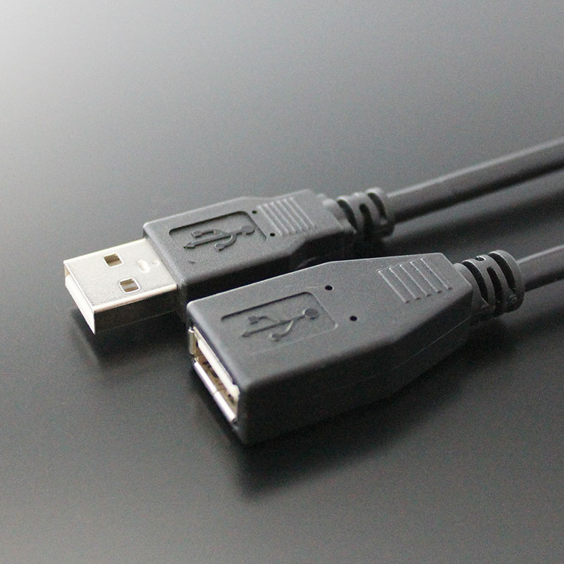 USB2.0ケーブル    Aコネクタ オス－Aコネクタ メスモールドタイプ＜延長用＞　（ブラック）