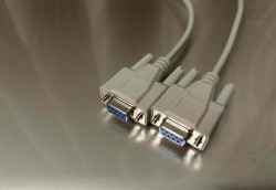 RS-232Cケーブル    9pinメス－9pinメス ストレート結線(モールドタイプ）